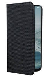 Кожен калъф тефтер и стойка Magnetic FLEXI Book Style за Nokia G20 черен 